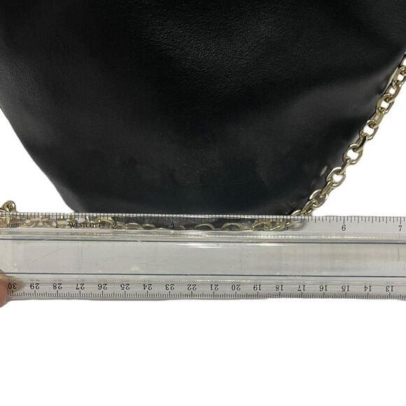 Zara Faux Leather Shearling Chain Purse - Picture 8 of 11
